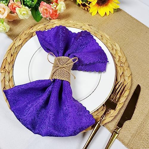 Natural Burlap Napkin Rings Set of 200 pcs with Jute Rope,Disposable Napkin Bands Bulk,Rustic Serviette Ring for Tables,Decorations,Wedding,Dinner,Country Party Decor - Image 7