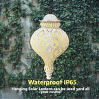 Moroccan Solar Lanterns Outdoor Waterproof Hanging Garden Decor - Image 4