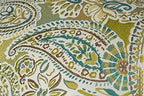 Mika Home Pack of 2 Decorative Accent Throw Pillow Cover Sham Cushion Case,Paisley Pattern,20x20 Inches,Green Brown Cream Multicolor - Image 4