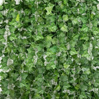 Tecbeauty 72pcs Vines Garland - 496 Feet Artificial Leaves Fence Privacy Screen Green Fake Vines for Room Decor - Greenery Garland for Wall Decorations by Tecbeauty