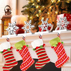 Christmas Stocking Holders for Mantle Weighted Metal Stocking Hangers Hooks for Fireplace Christmas Decorations (Set of 4) - Image 6