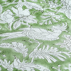 CPC Olive Green Block Print Cotton Table Runner 16x90 Inch Long Runner - Image 7