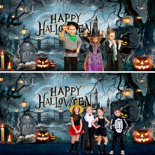 WovWeave Happy Halloween Garage Door Cover Decorations 7 x 16 ft Large - Image 5