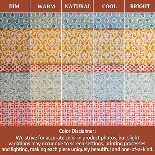 Maison d' Hermine Placemats Set of 4 Reusable 100% Cotton (13"x19") - Image 6