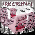 Halloween Chair Covers Set of 4 Ghost Dining Chair Covers for Party Kitchen Removable Seat Cover for Chairs Halloween Decorations Indoor - Image 7