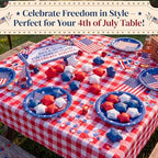 Novabright 12 Pcs 4th of July Wooden Stars Red White and Blue Bowl Fillers, Patriotic Bowl Filler Decor for Independence Day, Memorial Day Table Tiered Tray Decorations, DIY Crafts Vase Filler - Image 4