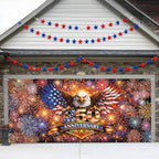 7 * 16FT Eagle flag God Bless The USA Garage Door Cover Decorations Independence Day Garage Door Banner for Outdoor Indoor Patriot Party Photography Backdrop - Image 5