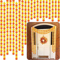 Yunsailing 20 Pcs 5 ft Marigold Day of The Dead Garland for Decorations Diwali Day of The Dead Artificial Marigold Flowers Faux Wedding Decorations for Halloween Home Party(Orange and Yellow) by Yunsailing