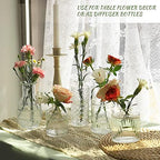Glass Bud Vase Set of 22, Small Clear Vases for Flowers Vintage Glass Vase - Image 6