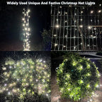 HISHINY Christmas Lights Outdoor Decorations for Bushes,LED Connectable Bush Christmas Lights Outdoor Yard Mesh Shrub Net Light for Party, Holiday, Wedding, Tree,Bushes (Cool White) - Image 2
