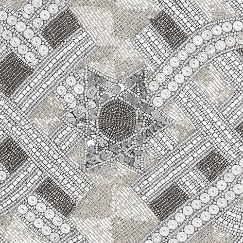Handmade Beaded Table Runner 13 x 36 Inch, Grey Silver Decorative Glass Bead Table Runner with Polyester Back, Elegant Dining Table Centerpiece for Coffee, Wedding, Holiday & Farmhouse Home Décor - Image 6