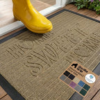 GORILLA GRIP WeatherMAX Door Mat, Indoor Outdoor, 29x17, Home Sweet Home by GorillaGrip