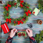 48 Pcs Christmas Floral Picks and Sprays Cone Berry Stems for Craft, Vivid - Image 6