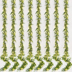 8 Pack Eucalyptus Garland with LED Lights String 48Ft Greenery Garland by DolicerLANDSCAPEQ