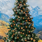 Novelty Lights 24FT 70 LED C6 Orange Halloween Lights, Green Wire - Image 4
