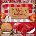Moucuny 2 Christmas Outdoor Mat, Non Slip - Image 3