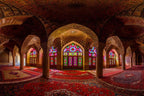 Leowefowa 10x8ft Vinyl Vintage Moroccan Backdrop Medieval Pink Palace Backdrop Mosque Great Hall Column Arch Background Moroccan Tapestry Arabian Wedding Birthday Party Decorations Photo Booth Props by Leowefowa