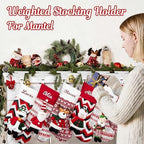 HMASYO Christmas Stocking Holders for Mantle, Set of 6 White Heavy Duty Cast Iron Stocking Hangers Base, Low Profile Weighted Stocking Holder Hooks for Fireplace Tabletop Shelf Christmas Decorations - Image 6