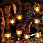 Ferraycle 24 Pcs Mini Lanterns 4 Inch Retro Gold Lamp Table Centerpieces - Image 5