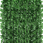720 Feet 96 Pack Fake Greenery Hanging Garland, Ivy Leaf Plants, Vine Leaves, Fake Flowers Foliage for Bedroom Garden Wall Decor by ZYIGYI