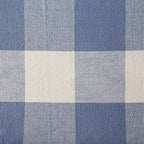 DII Buffalo Check Collection, Classic Farmhouse Tablecloth, 52 x 52, Stonewash Blue - Image 3