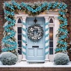 2 Pcs 6 ft Christmas Ball Ornament Garland, Lake Blue - Image 6
