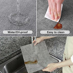 Homaxy PU Faux Leather Placemats for Dining Table, Set of 8, Light Grey - Image 4