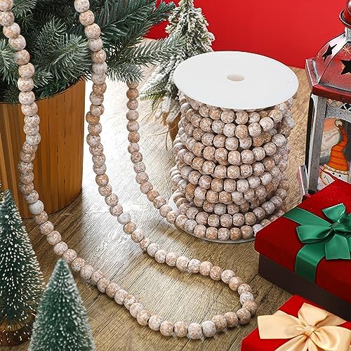 Giegxin 2 Pcs White Bead Garland for Christmas Tree 66 Feet in Total - Image 5
