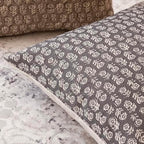 Foindtower Long Floral Print Lumbar Throw Pillow Covers 14×36 Rustic Gray - Image 3