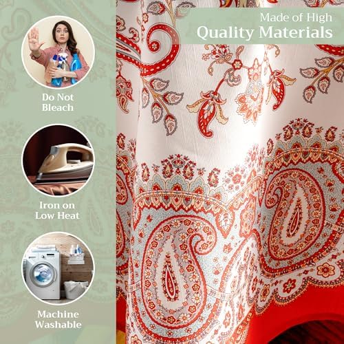 Maison d' Hermine Table Cloth Round Table Reusable 100% Cotton 63" Diameter - Image 3