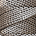 Makromecity, 2 Skeins of Polyester Macrame Cord 3mm x 131 Yards (394 feet) 3mm Polypropylene Light Grey Macrame Cord Crochet Macrame Bag Cord Crafts for Wall Hangings, Bags, Underplate, Rug - Image 2