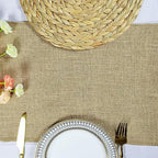6 Pack 12 x 90 Inch Natural Burlap Table Runners,Rustic Jute Table Runner and Placemats Bulk for Western Wedding Table Decorations,Farmhouse Style Party,Holiday,Kitchen Coffee Table Decor Cover - Image 7