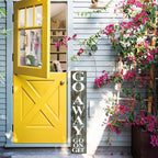 SRongmao 8x63inch Tall Go Away Go On Git Vertical Sign for Front Porch Standing Unwelcome Signs Vertical Hanging Wooden Go Away Sign for Front Door Home Decoration Farmhouse Decor Outdoor Indoor - Image 2