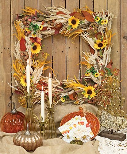 Boston International Decorative Handblown Glass Pumpkin Figurine, 7 x 10.5-Inches, Orange - Image 2