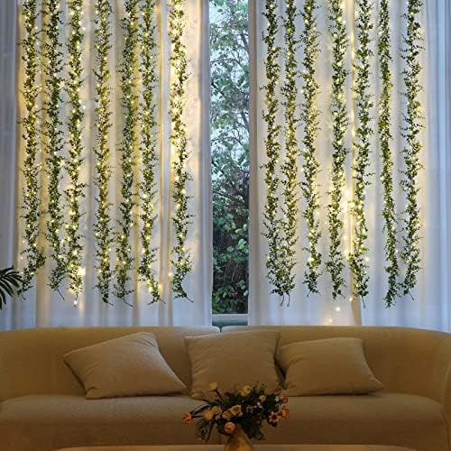 10 Pack Eucalyptus Garland 60Ft Artificial Vines Fake Greenery Garland - Image 5