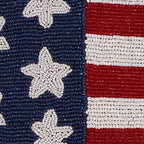 Lightnpro Beaded Table Runner 13x36 Inch - American Flag Design Heart Shape Patriotic Table Décor for 4th of July, Independence Day, Christmas Thanksgiving Holidays & Special Events - Red Blue White - Image 4