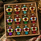 12 Pcs Vintage Glass Christmas Ornament Reflector Decor, Plain - Image 6