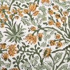 Ridhi Block Print Goldenrod Yellow Pillow Cover 16" x 16" (Pack of 2) Decorative Couch Pillows for Living Room, Farmhouse Chic Boho Cute Outdoor Pillows Covers Gifts for Spring, Mother's Day - Image 5