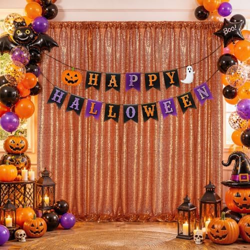Sequin Backdrop Curtains,2 Panels 3FTx8FT Curtain Backdrop for Party - Image 3