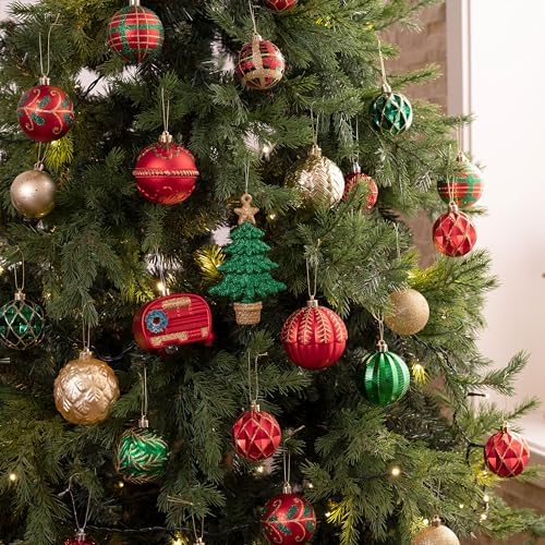 Valery Madelyn 60ct Christmas Tree Decorations Ball Ornaments Set - Image 2