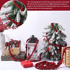 Boao Christmas Wooden Beads Garland, Christmas Tree Decor (Red) - Image 4