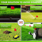 Red Marking Flags 1000 Pack - 4x5x15 Inch Red Flags for Yard - Markers For Lawn, Irrigation, Landscaping, Survey & Sprinkler Head Marking - Image 5