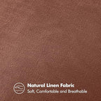 MIULEE Decorative Linen Pillow Covers 18x18 Inch Autumn Glaze - Image 3