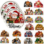16PCS Interchangeable Welcome Sign for Front Door One Signs Every Season by Unknown