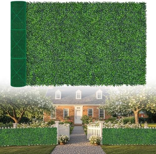 Artificial Boxwood Roll,72x160 in(80 sqft) UV-Anti Faux Ivy Grass Wall by EverNature