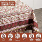 Maison d' Hermine Table Cloth Rectangle Table Reusable 100% Cotton 60"x90" - Image 4