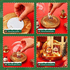 Funtery 6 Pcs 3.94 Inch Christmas Glass Display Dome Cloche Glass Globe - Image 6