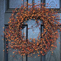 Jobflower 24 inches Orange Berry Fall Wreaths for Front Door by Unknown