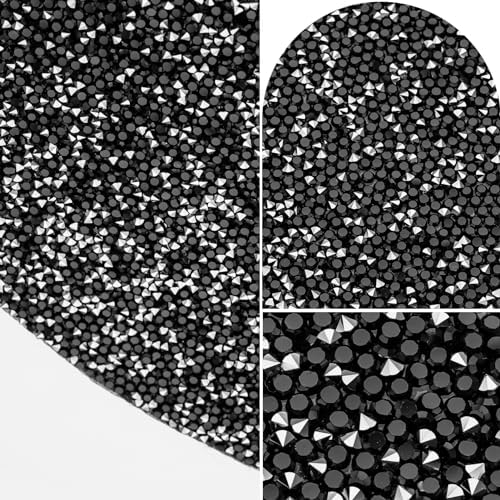 15" Black Rhinestone Round Placemats Set of 4 - Image 2