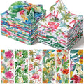 Nuogo 36 Pack Tropical Cloth Napkins 15"x15" Summer Hawaiian Dinner Napkin by Nuogo